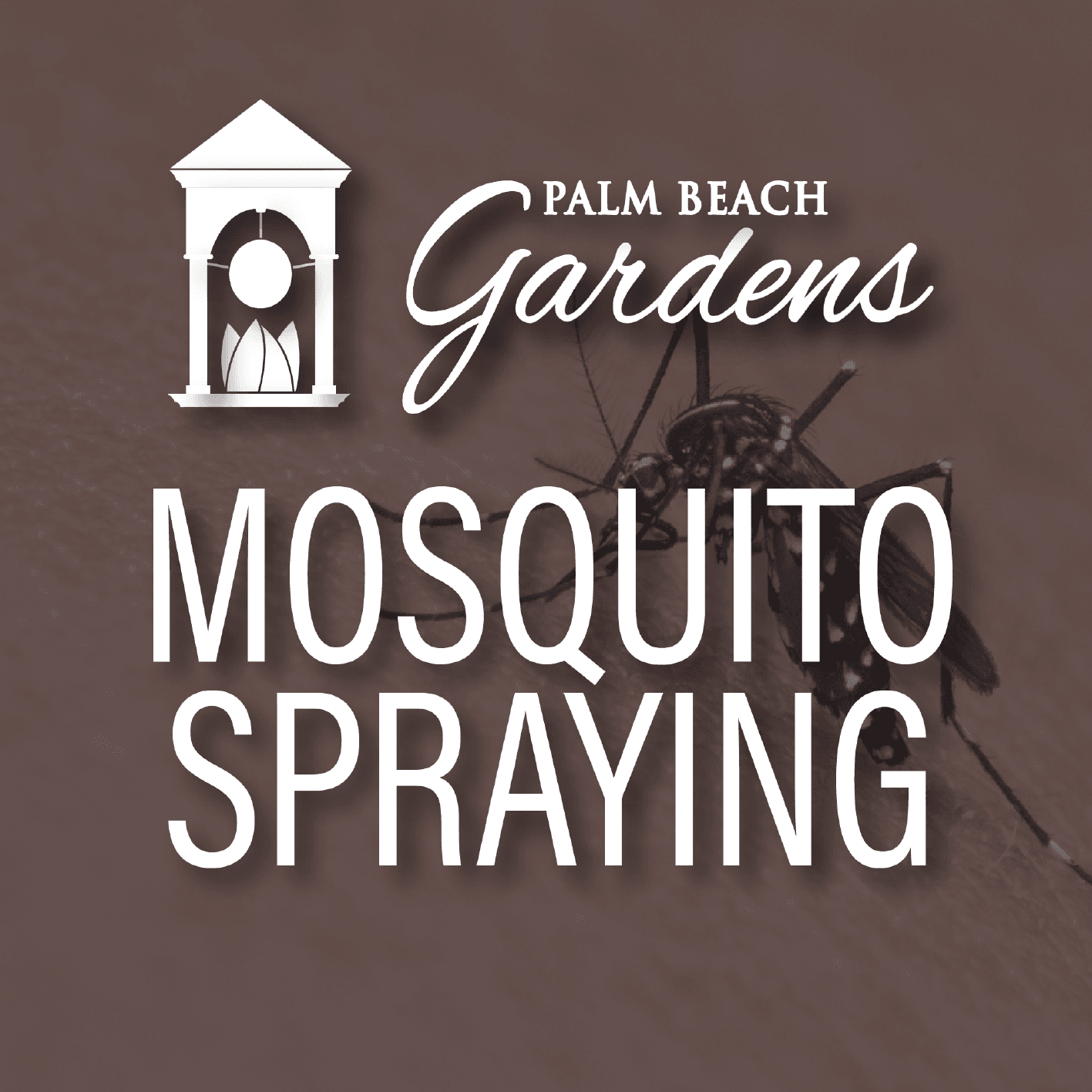 Mosquito Spraying Advisory- week of May 20th.