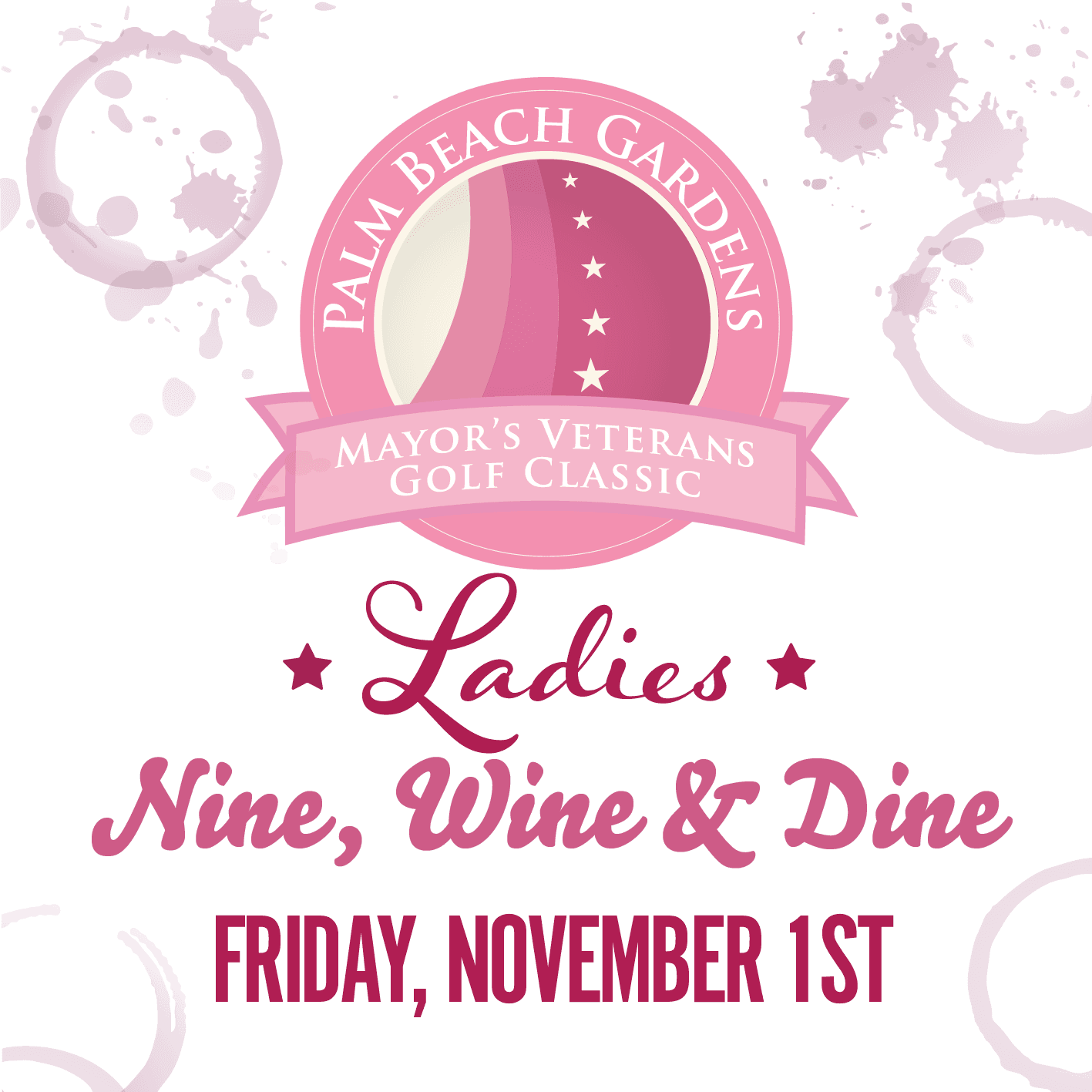 2019 Ladies Nine and Wine Golf Tournament- November 1, 2019.