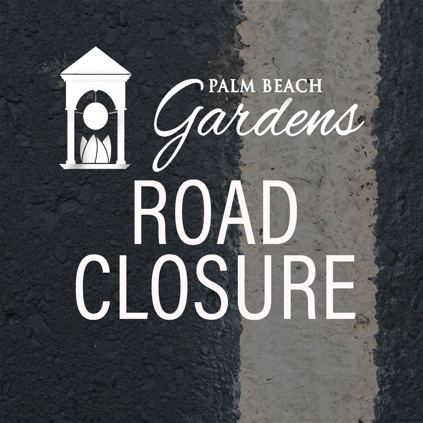 Road Closure Advisory for MacArthur Boulevard and Lighthouse Drive.