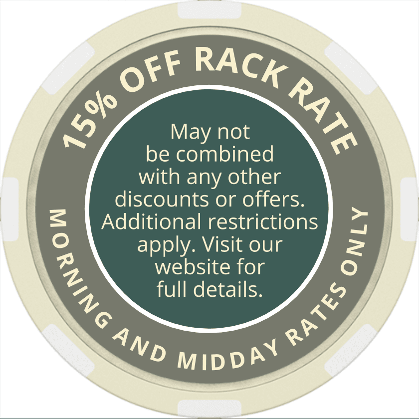 15 percent off round poker chip