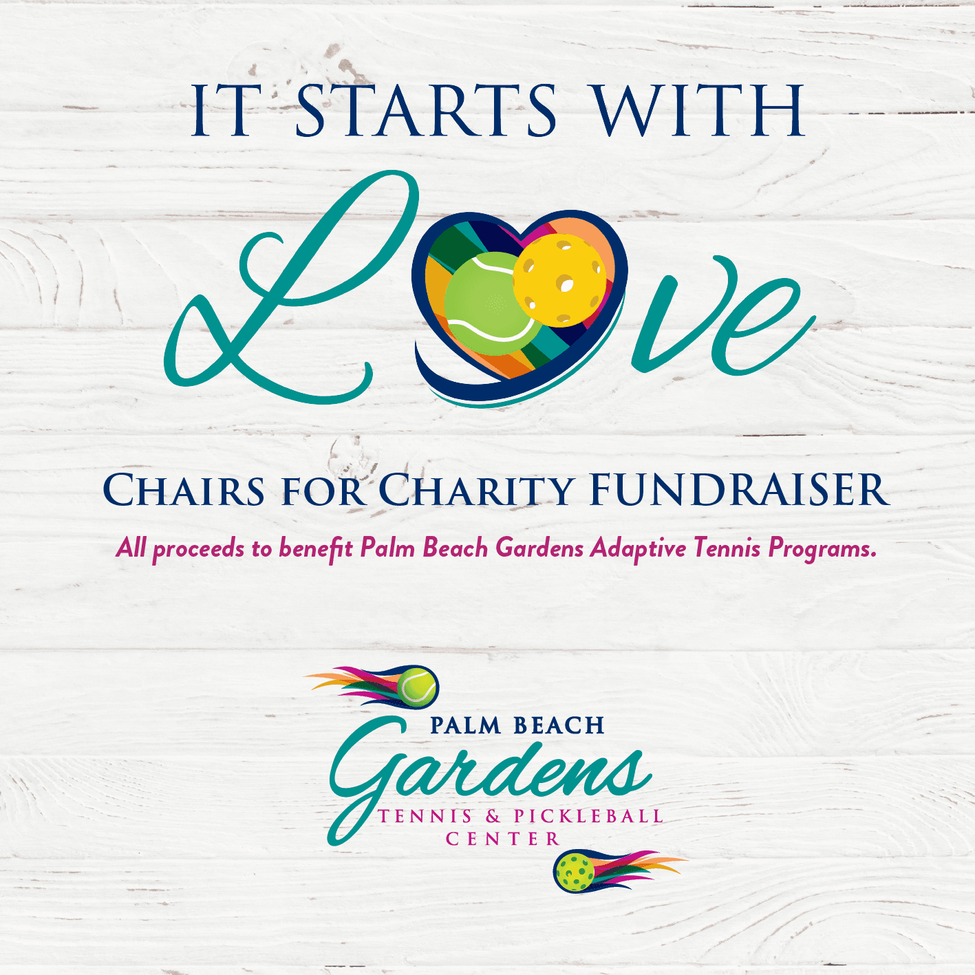 Chairs For Charity virtual fundraiser begins November 19, 2020.