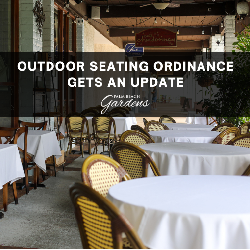 Outdoor Seating Ordinance Gets an Update.