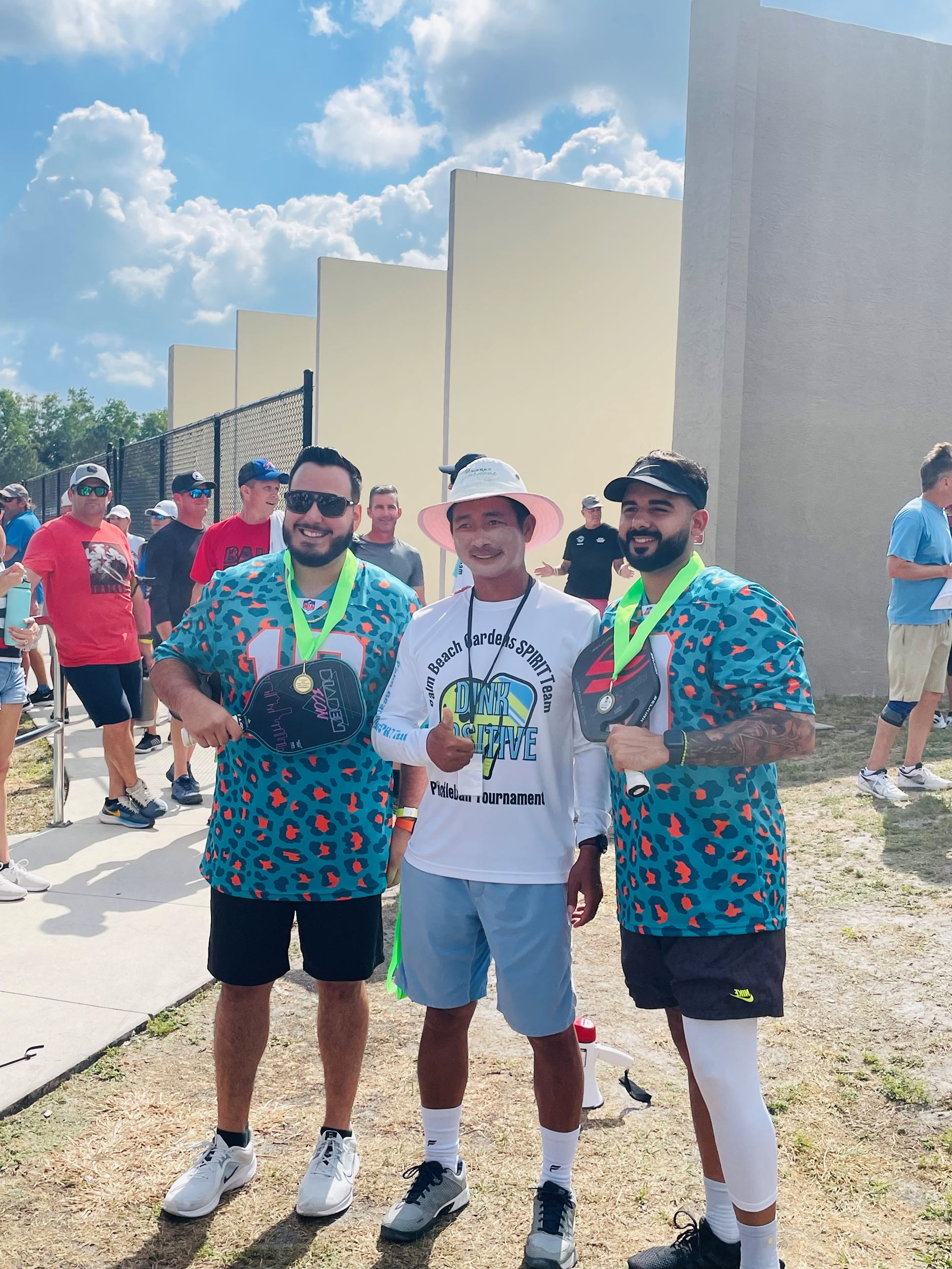 Pickleball Tournament players.