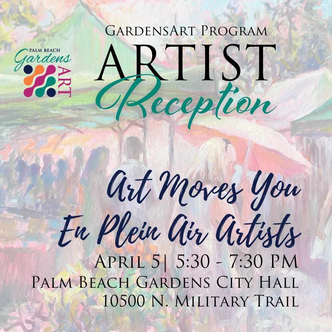Gardens Art Artist Reception En Plein Air.