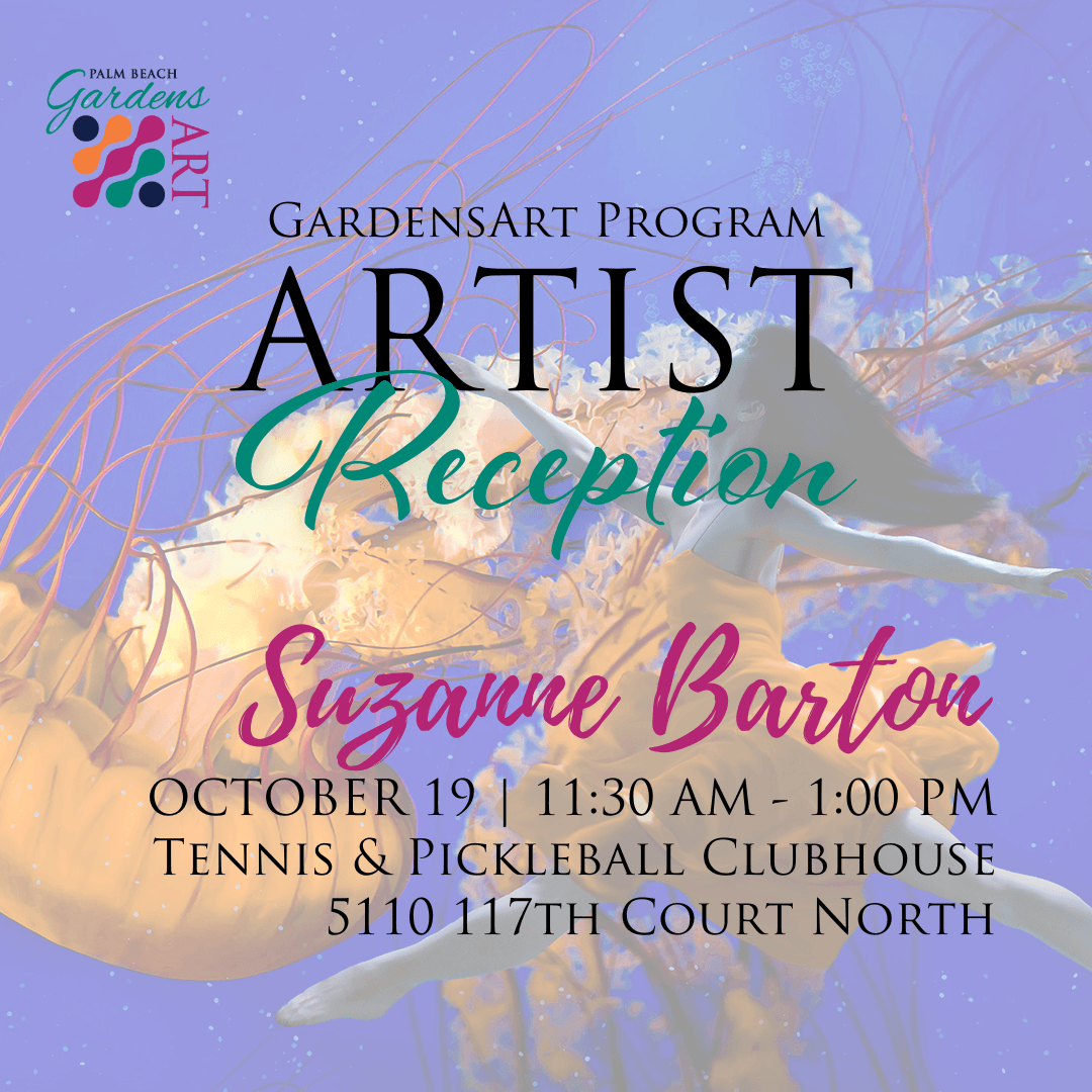 SUZANNE BARTON GardensArt Artist Reception.