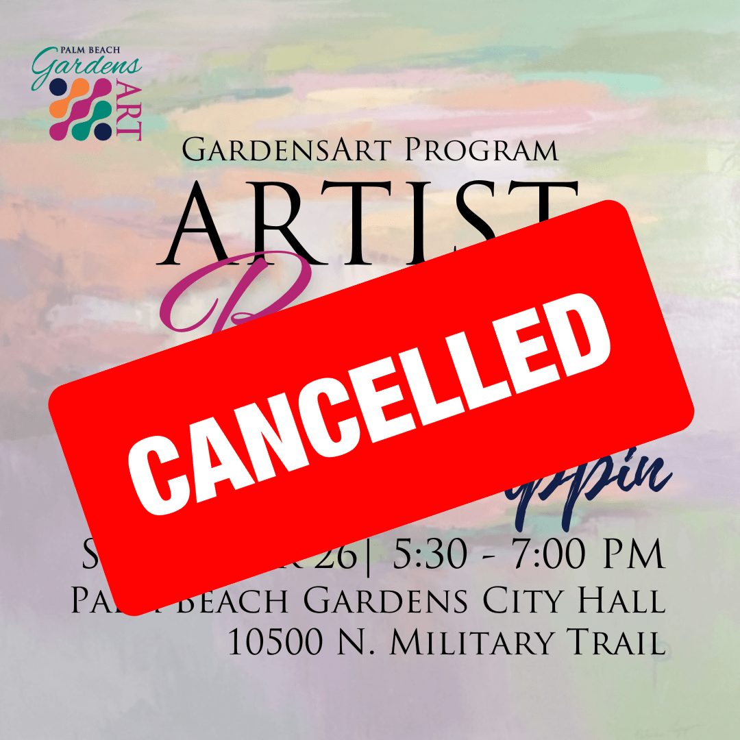 Canceled GardensArt Reception Patricia Lappin.