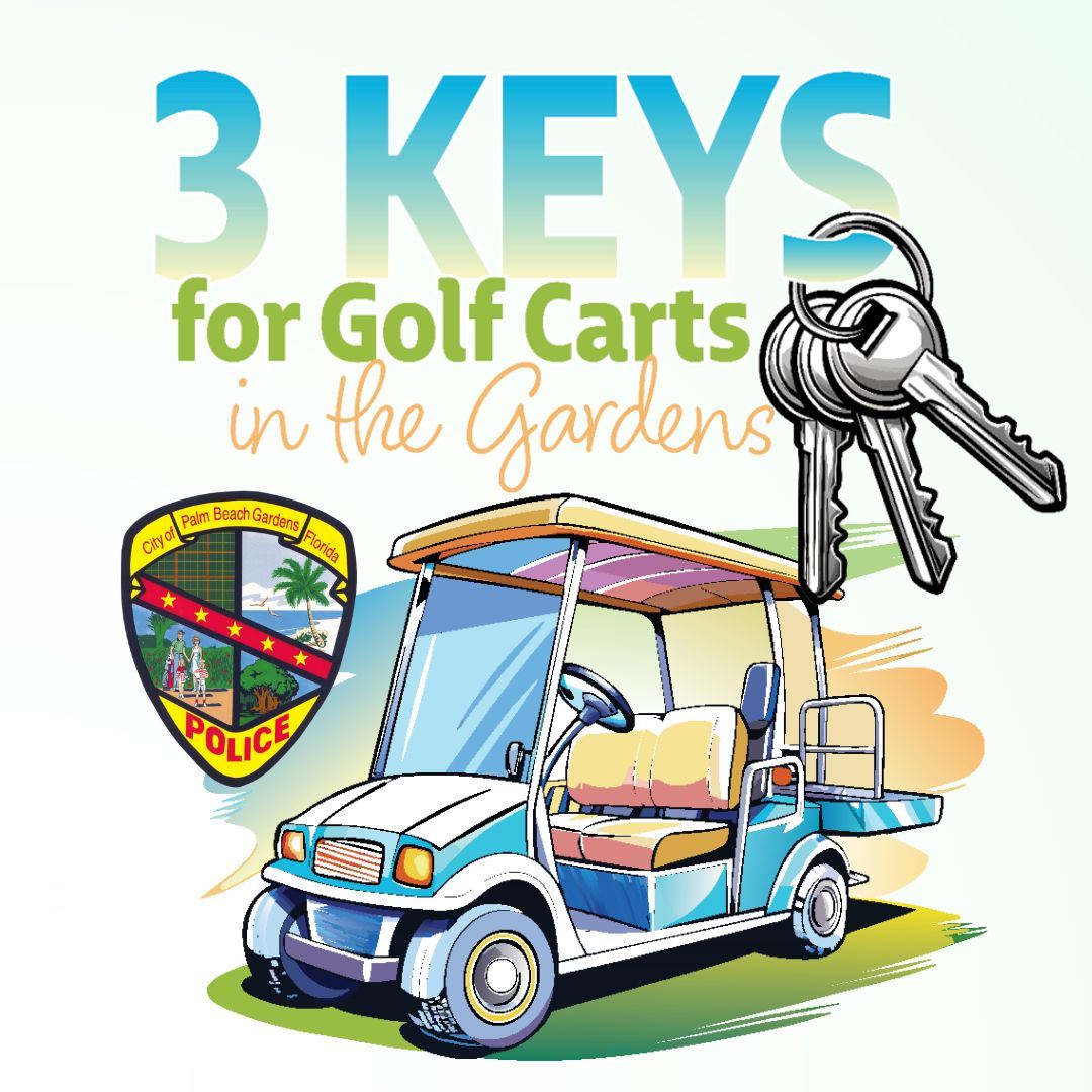 3 Keys to Golf Carts in the Gardens.
