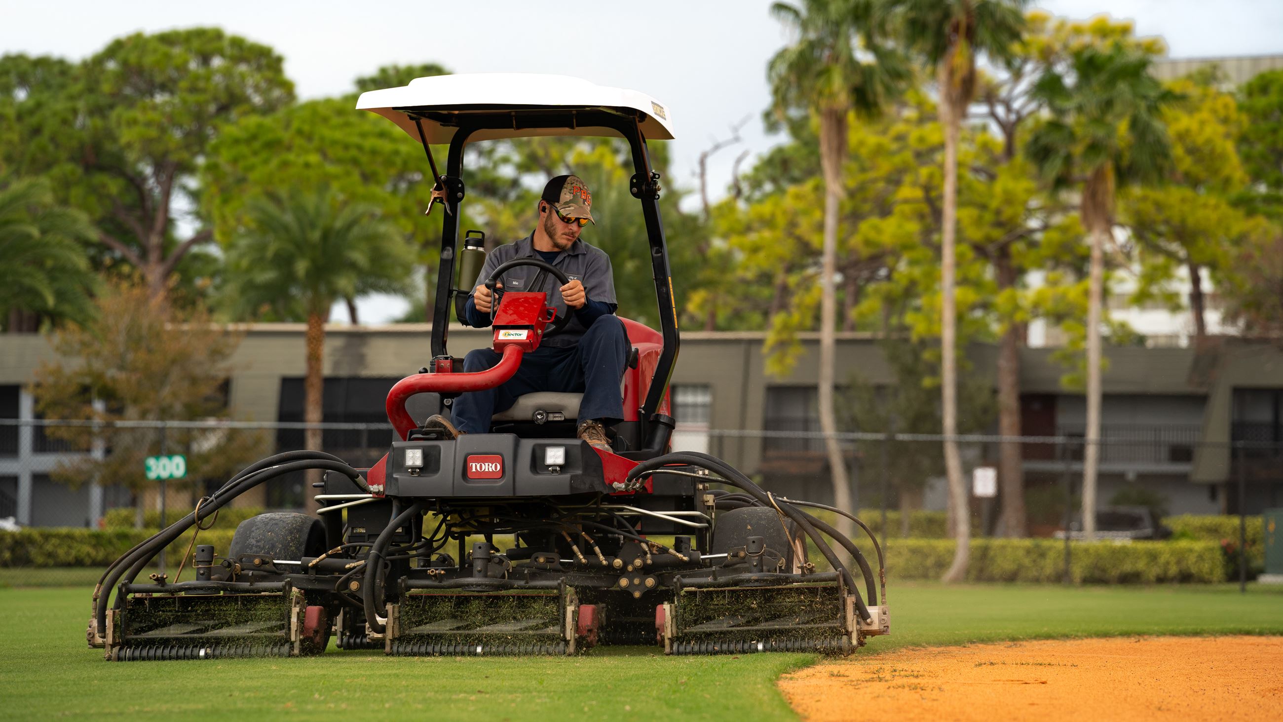 Man Cutting Grass.