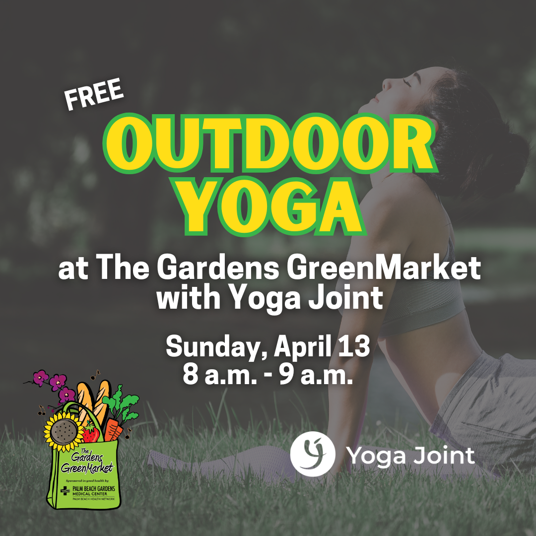 Free Outdoor Yoga at the Gardens GreenMarket with Yoga Joint.