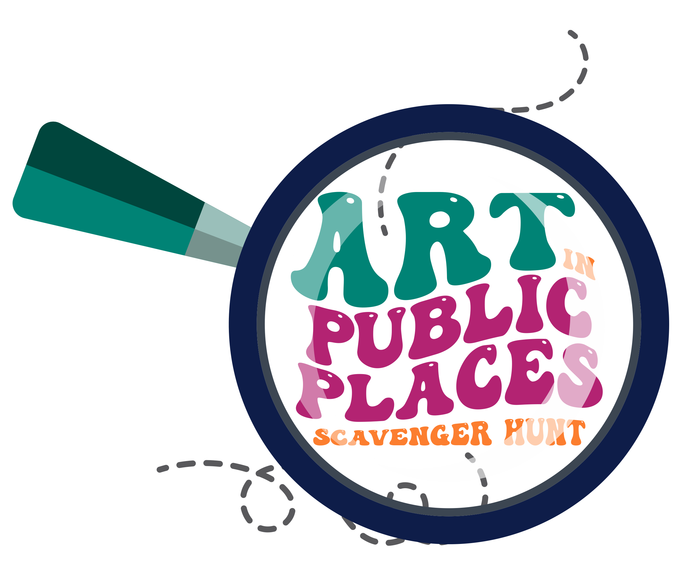 Art in Public Places Scavenger Hunt Logo.