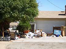 Photo of Trash and Garbage in Driveway