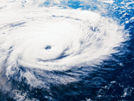 View of Hurricane from Space