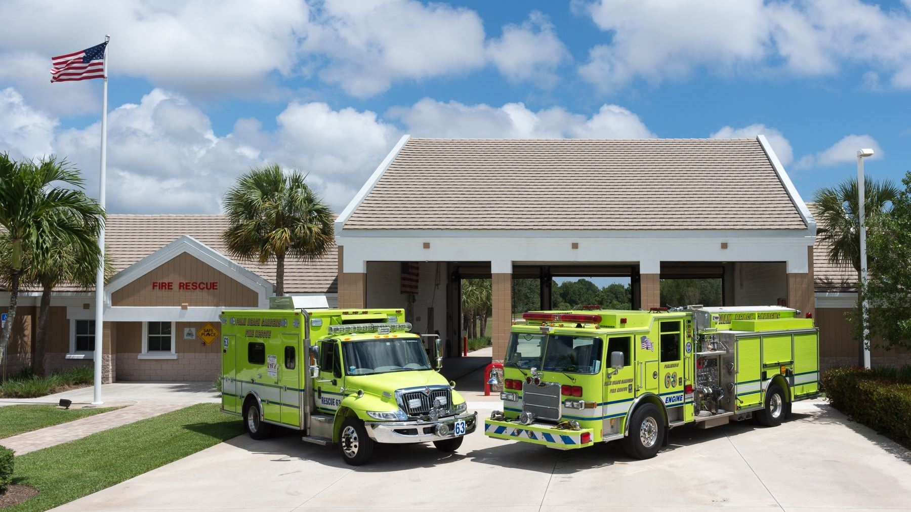 Station 63 with Apparatus