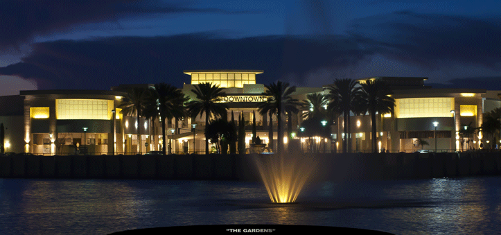 Downtown at the Gardens at Night